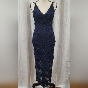 xscape embroidered floral lace sheath dress Xscape Evenings Embroidered Floral Lace Sheath Dress In Blush/Grey/Gold - 40% Off